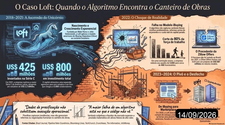 Infográfico de O Caso Loft: Quando Dados de Precificação Não Substituem Execução Imobiliária